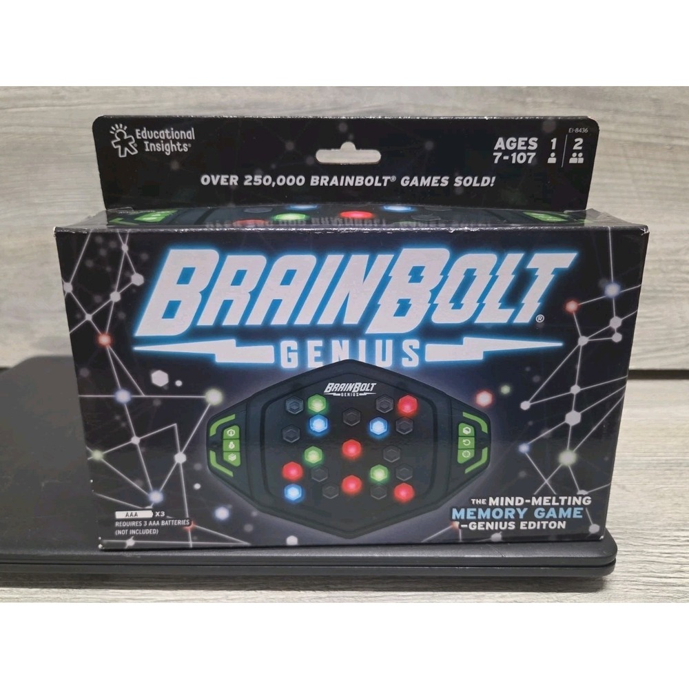 BRAINBOLT Genius Mind-Melting Memory Game Genius Edition Educational Insights C6